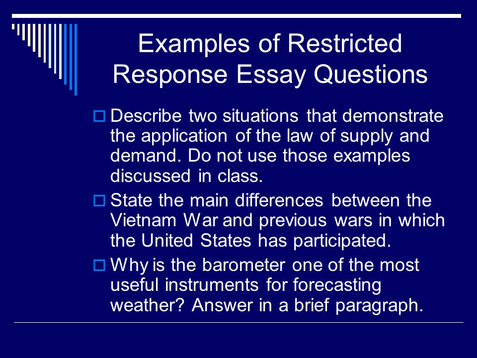 Example of opinion essay topics restricted-response